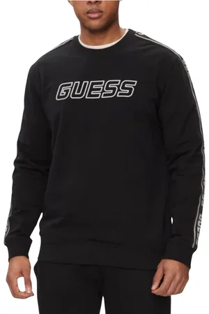 Guess Heren, Sweatshirts & Hoodies, Zwart, Maat: S Katoen