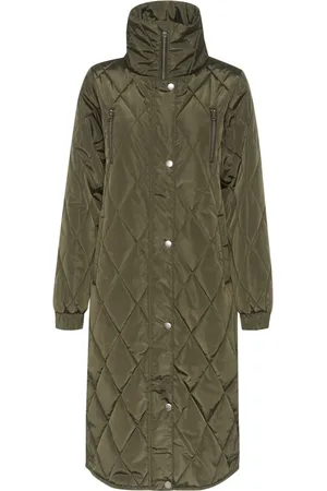 Kaffe Dames, Jassen, Groen, Maat: 2XL Poliester