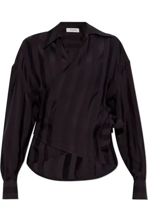 Golden Goose Dames, Blouses & Shirts, Paars, Maat: XS Katoen