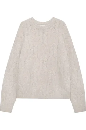 ANINE BING Dames, Truien, Grijs, Maat: M Nylon