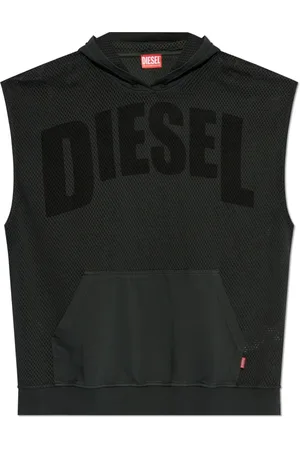 Diesel Heren, Sweatshirts & Hoodies, Grijs, Maat: L Katoen