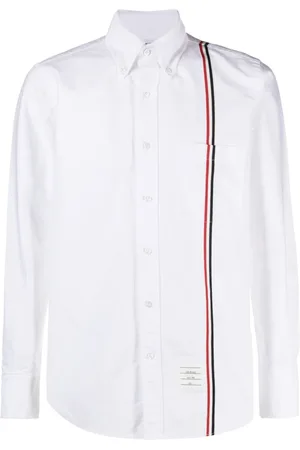 Thom Browne Heren, Overhemden, Wit, Maat: 2XL Katoen