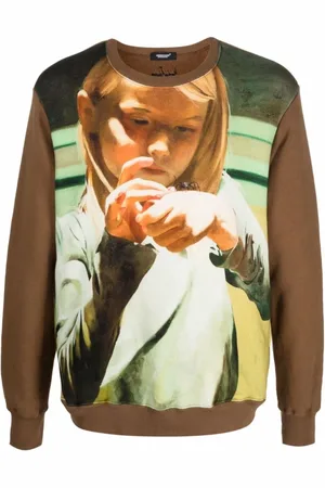 UNDERCOVER Heren, Sweatshirts & Hoodies, Bruin, Maat: XL Katoen