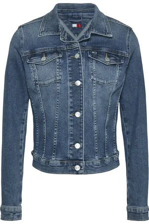 Tommy Hilfiger Dames, Jassen, Blauw, Maat: XS Denim