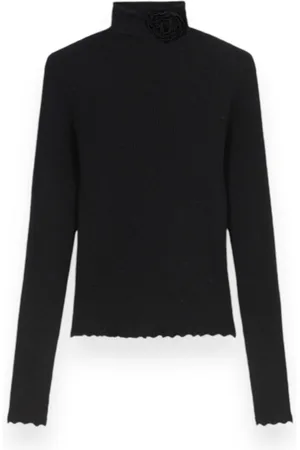 BLUMARINE Dames, Truien, Zwart, Maat: M Wol
