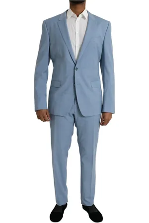 Dolce & Gabbana Heren, Pakken, Blauw, Maat: 2XL Zijde