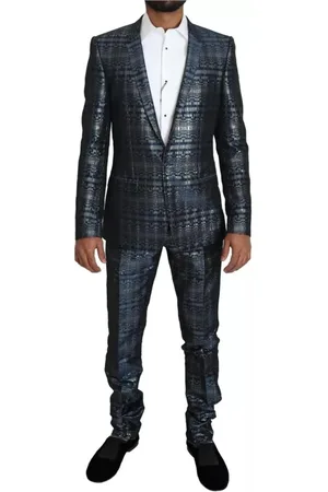 Dolce & Gabbana Heren, Pakken, Blauw, Maat: S Poliester