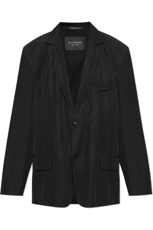 Balenciaga Unisex, Jassen, Zwart, Maat: L Zijde