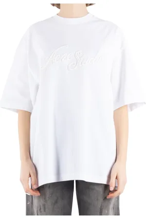 Acne Studios Dames, Tops, Wit, Maat: M Katoen