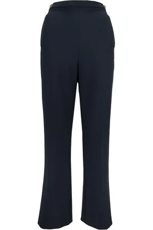 Elisabetta Franchi Dames, Broeken, Zwart, Maat: 2XL Poliester