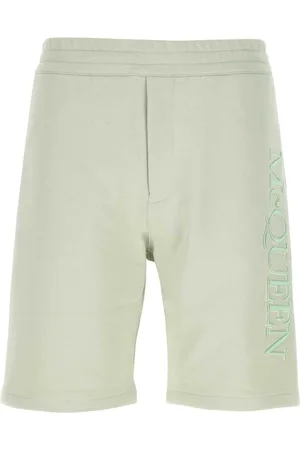 Alexander McQueen Heren, Korte broeken, Groen, Maat: S Katoen