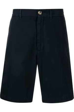 Brunello Cucinelli Heren, Korte broeken, Blauw, Maat: XL Gabardine