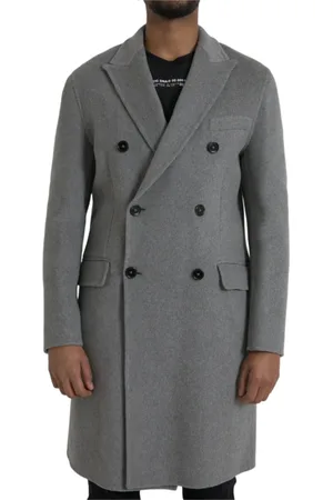 Dolce & Gabbana Heren, Mantels, Grijs, Maat: M Kasjmier