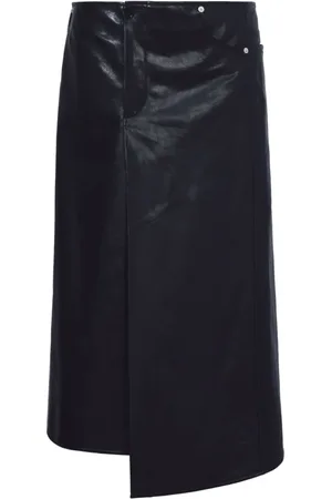 Proenza Schouler Dames, Rokken, Zwart, Maat: 2XS Leer