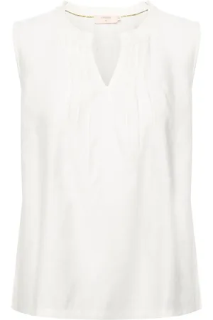 Cream Dames, Tops, Wit, Maat: S