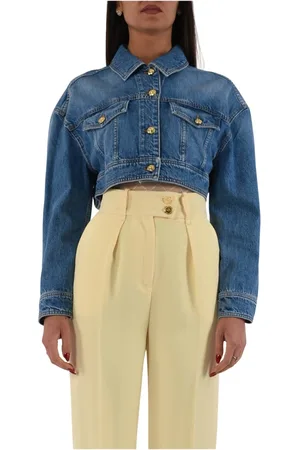 Elisabetta Franchi Dames, Jassen, Blauw, Maat: M Denim