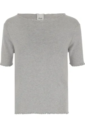 Allude Dames, Truien, Grijs, Maat: XS Katoen
