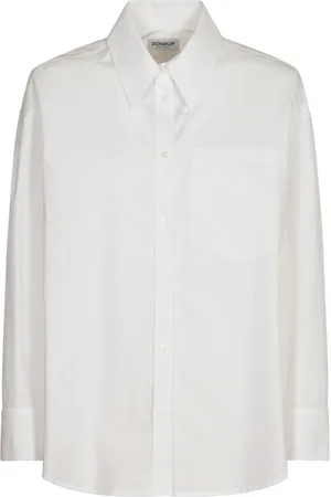 Dondup Dames, Blouses & Shirts, Wit, Maat: S Denim