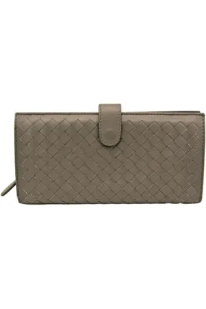 Bottega Veneta Dames, Pre-owned, Grijs, Maat: ONE Size Leer