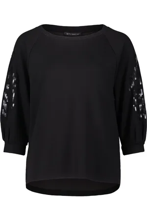 Betty Barclay Dames, Sweatshirts & Hoodies, Zwart, Maat: L
