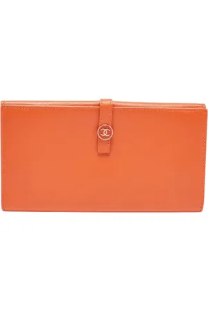 CHANEL Dames, Pre-owned, Oranje, Maat: ONE Size Leer