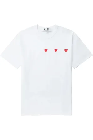 Comme des Garçons Heren, Tops, Wit, Maat: XL Katoen