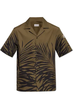Moncler Heren, Overhemden, Groen, Maat: XL Katoen