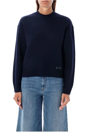 A.P.C. Dames, Truien, Blauw, Maat: L Wol