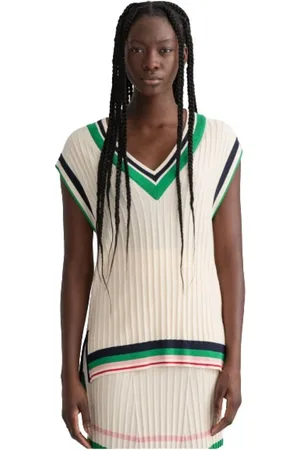 GANT Dames, Truien, Wit, Maat: L Viscose