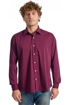 BALDININI Heren, Overhemden, Paars, Maat: 2XL Katoen