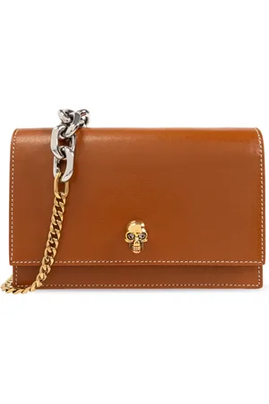 Alexander McQueen Dames, Tassen, Bruin, Maat: ONE Size Leer