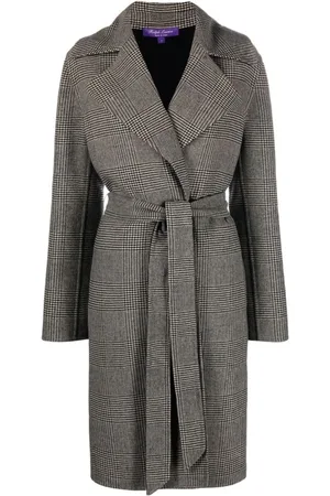 Ralph Lauren Dames, Mantels, Zwart, Maat: M Wol