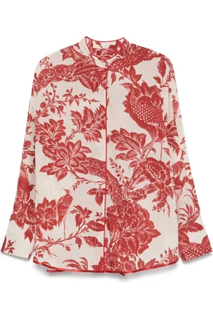 F.R.S For Restless Sleepers Dames, Blouses & Shirts, Rood, Maat: M