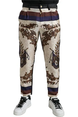 Dolce & Gabbana Heren, Broeken, Veelkleurig, Maat: M Zijde
