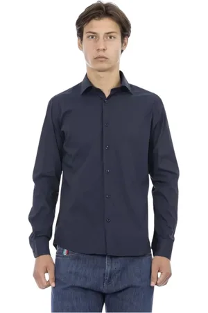 BALDININI Heren, Overhemden, Blauw, Maat: M Katoen