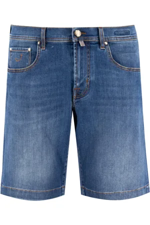 Jacob Cohen Heren, Korte broeken, Blauw, Maat: W38 Katoen