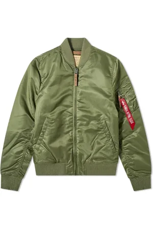 Alpha Industries Heren, Jassen, Groen, Maat: L Nylon