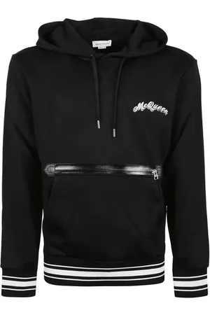 Alexander McQueen Heren, Sweatshirts & Hoodies, Zwart, Maat: S Katoen