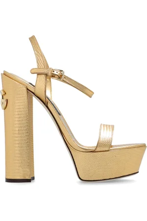Dolce & Gabbana Dames, Schoenen, Geel, Maat: 40 EU Leer