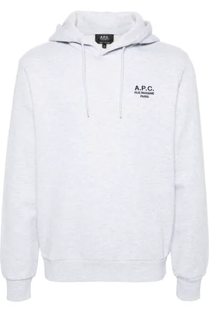 A.P.C. Heren, Sweatshirts & Hoodies, Grijs, Maat: L Katoen