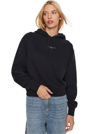 Tommy Hilfiger Dames, Sweatshirts & Hoodies, Zwart, Maat: XS Katoen
