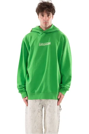 BARROW Heren, Sweatshirts & Hoodies, Groen, Maat: XL Katoen