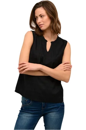 Cream Dames, Tops, Zwart, Maat: 3XL
