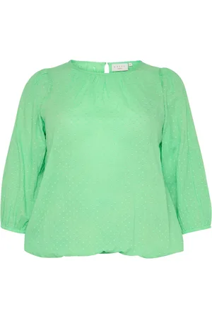 Kaffe Dames, Blouses & Shirts, Groen, Maat: XL