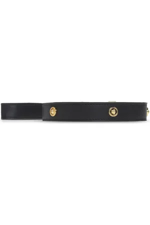VERSACE Unisex, Accessoires, Zwart, Maat: ONE Size Leer