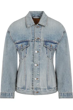 Balenciaga Dames, Jassen, Blauw, Maat: XS Denim