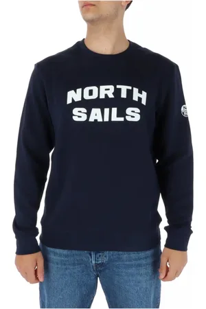 North Sails Heren, Sweatshirts & Hoodies, Blauw, Maat: XL Katoen