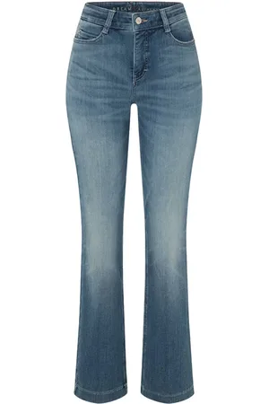 Mac Dames, Jeans, Blauw, Maat: M L34 Katoen