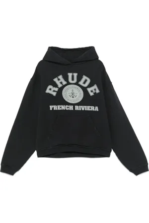 Rhude Heren, Sweatshirts & Hoodies, Zwart, Maat: M