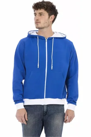 BALDININI Heren, Sweatshirts & Hoodies, Blauw, Maat: S Wol